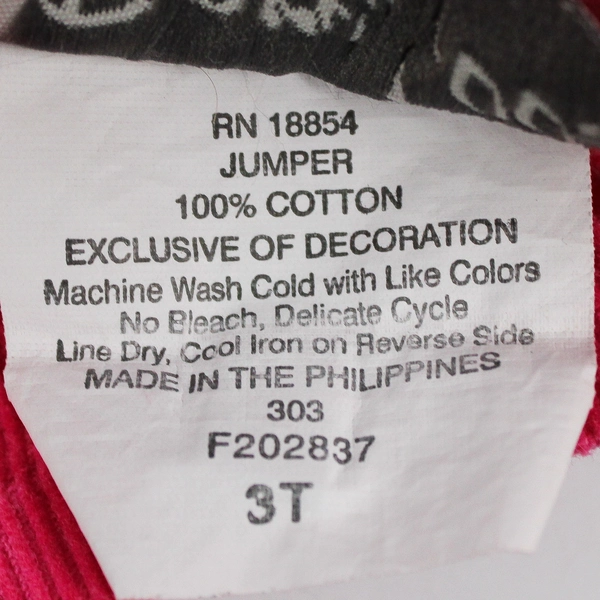 Rare Too! Pink Polka Dot Pattern Sleeveless Corduroy Dress Toddler Size 3T