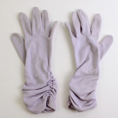 Vintage Size Small Women's Elastic Wrist Lavender Evening Gloves 