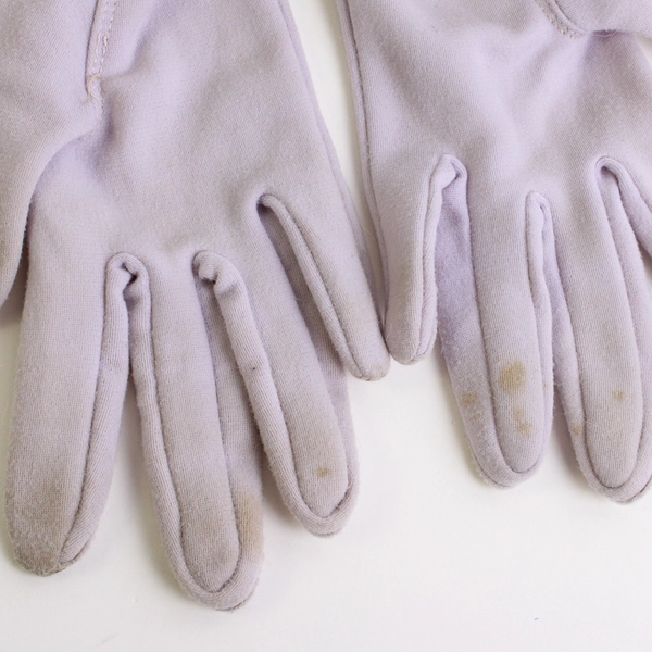 Vintage Size Small Women's Elastic Wrist Lavender Evening Gloves 