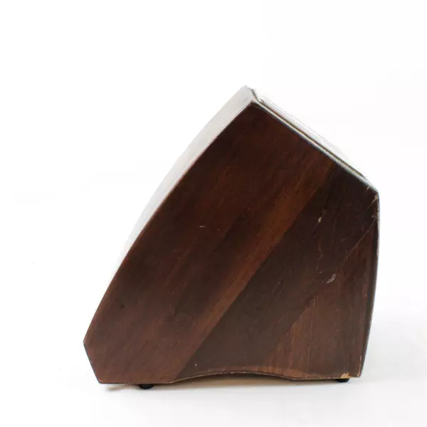 Calphalon Walnut Knife Block 16 Slot Wood Kitchen Storage 