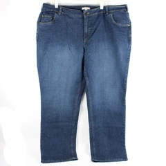 Woman Within Women's 22W Dark Wash Blue Boot Cut Jeans