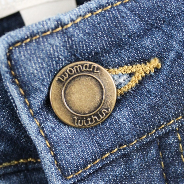 Woman Within Women's 22W Dark Wash Blue Boot Cut Jeans