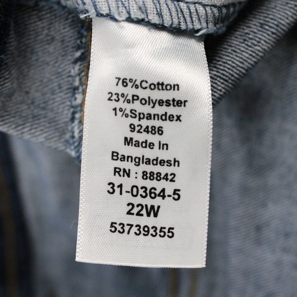 Woman Within Women's 22W Dark Wash Blue Boot Cut Jeans