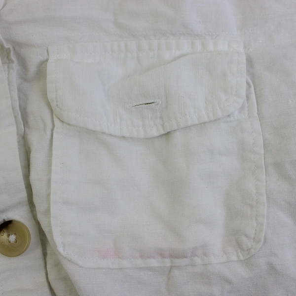 Liz Claiborne White Long Sleeve Button Up Jacket Linen/Cotton Women's Size XL