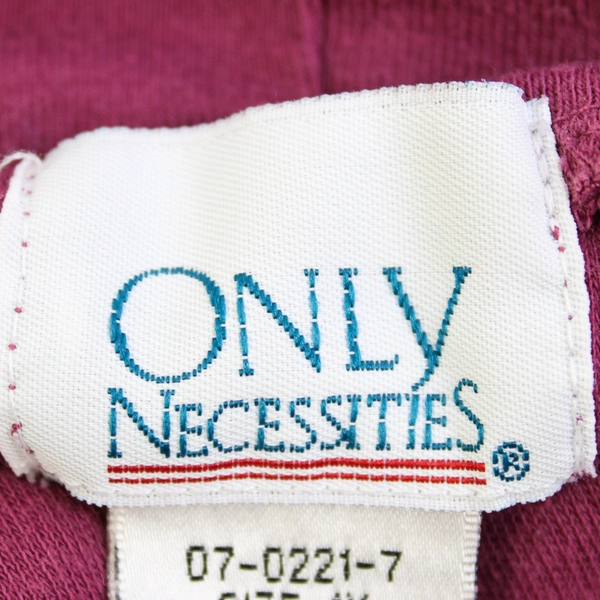 Only Necessities Solid Purple Color Sleeveless Mock Neck Shirt Women's Size 1X