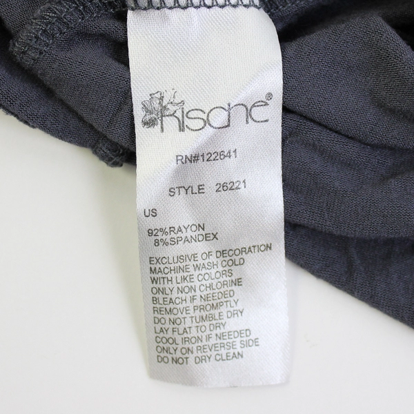 Kische Solid Dark Purple Color Long Sleeve Cardigan Women's Size M