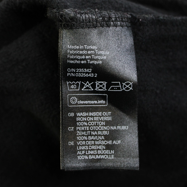 H&M Divided "Feminism" Print Black Long Sleeve Sweater Women's Size L