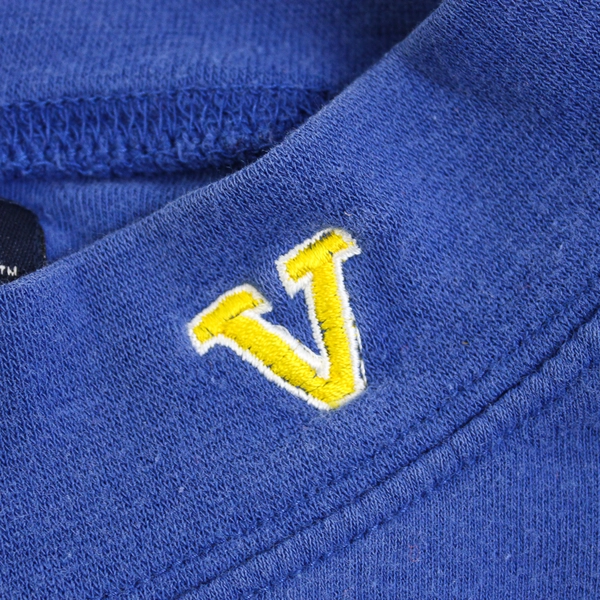 Port Authority Blue Long Sleeve Mock Neck Sweater 100% Cotton Women's Size L