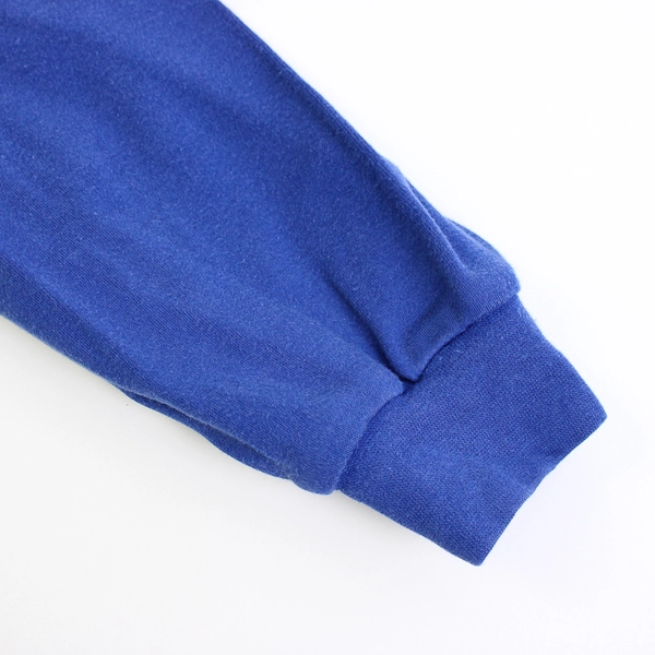 Port Authority Blue Long Sleeve Mock Neck Sweater 100% Cotton Women's Size L