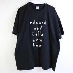 Jerzees Edward And Bella Were Here Printed Black Short Sleeve Shirt Size 3X