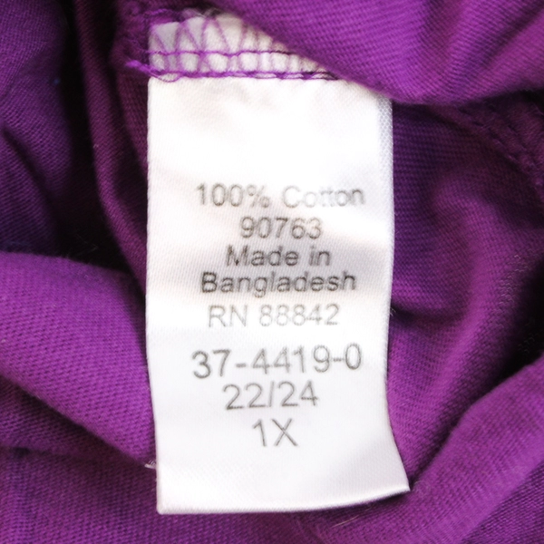 Women Within Solid Purple Color Sleeveless Shirt Women's Size 1X (22/24)