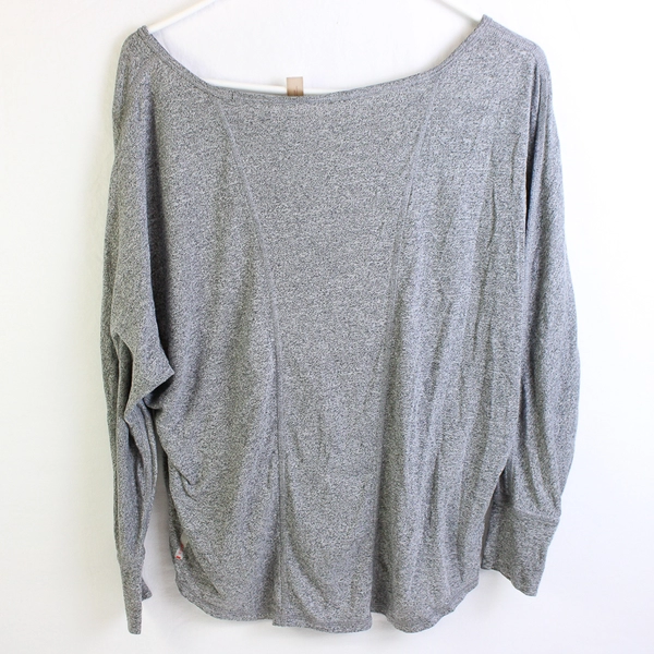 Zella Solid Gray Color Long Sleeve Shirt Rayon/Polyester Women's Size S Petite
