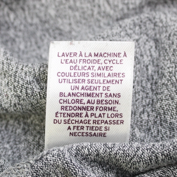 Zella Solid Gray Color Long Sleeve Shirt Rayon/Polyester Women's Size S Petite