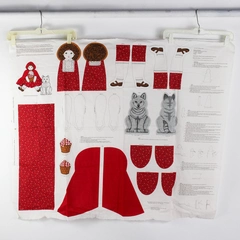 VTG Cranston VIP Once Upon A Time Little Red Riding Hood Dolls Fabric Panel