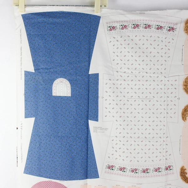 VTG Cranston VIP Once Upon A Time Happy Baby Sleepy Baby Doll Fabric Panel