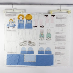 VTG Cranston VIP Once Upon A Time Alice In Wonderland Dolls Fabric Panel