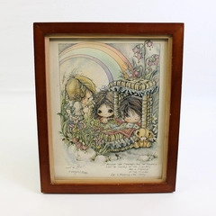 Jody Bergsma Framed Print Children/Flowers #3464 of 7500 9"x11" 1983