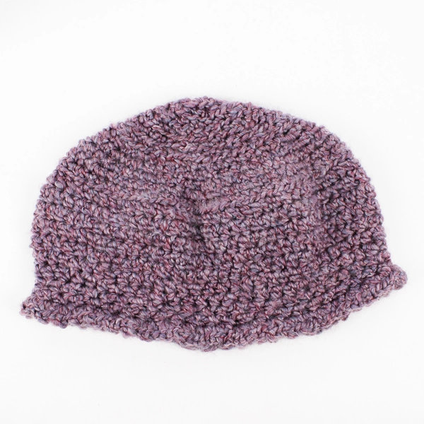 Women's Medium Lavender Purple Handmade Crochet Knit Beanie