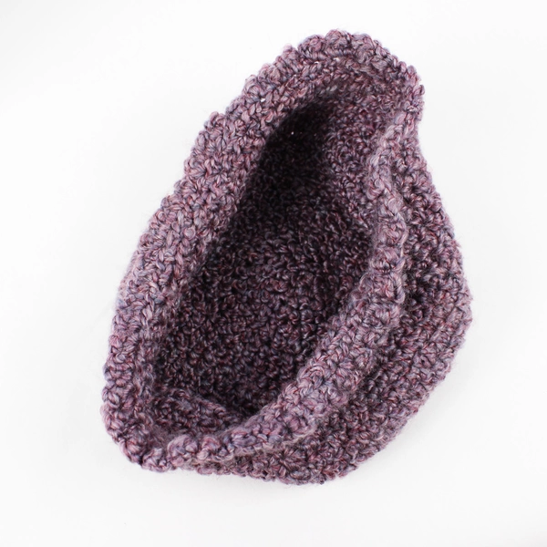 Women's Medium Lavender Purple Handmade Crochet Knit Beanie