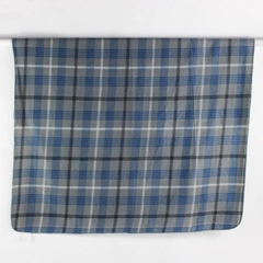 Walmart Mainstays Blue Plaid Fleece Throw Blanket 50" x 60" 100% Polyester