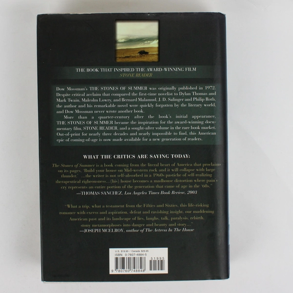 The Stones of Summer by Dow Mossman 2003 Novel Hardcover Dust Jacket
