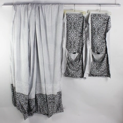 Lot Of 3 Matching Cynthia Rowley King Size Duvet Cover & Pillow Shams Gray