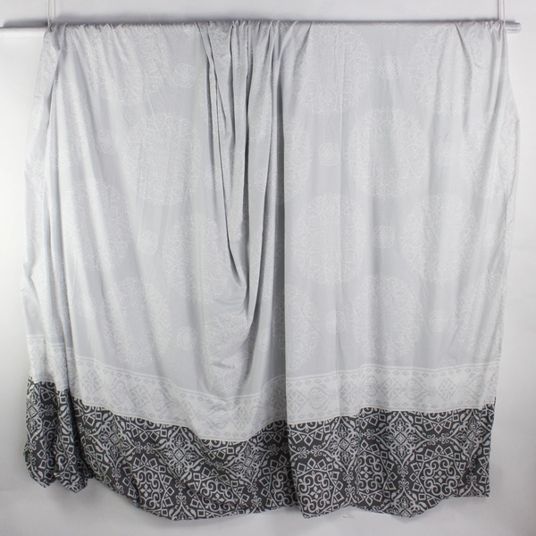 Lot Of 3 Matching Cynthia Rowley King Size Duvet Cover & Pillow Shams Gray