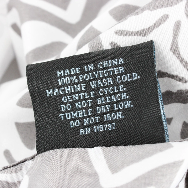 Lot Of 3 Matching Cynthia Rowley King Size Duvet Cover & Pillow Shams Gray