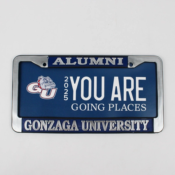 Gonzaga University Alumni License Plate Frame You Are Going Places 2025