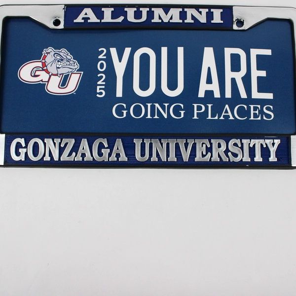 Gonzaga University Alumni License Plate Frame You Are Going Places 2025