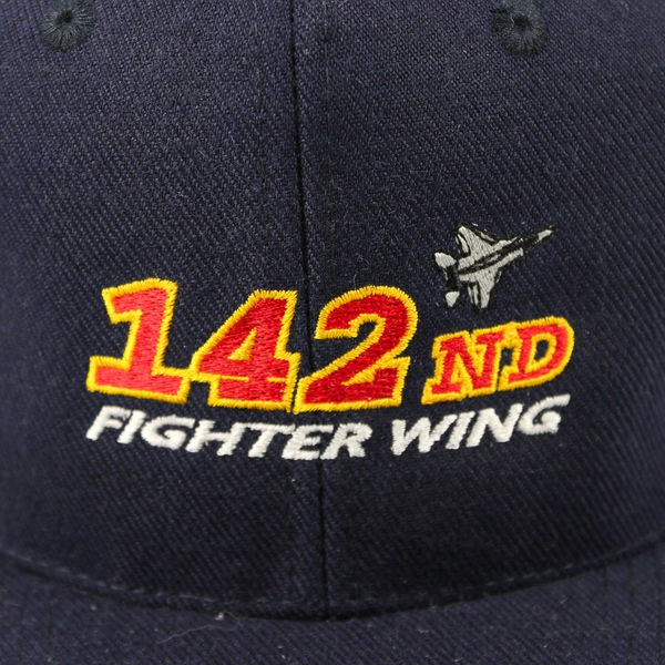 Vintage KC 142nd Fighter Wing Men's Baseball Cap One Size