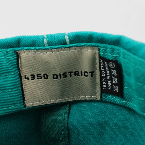 4350 District Women's Hippie Soul Teal Green Distressed Baseball Cap One Size