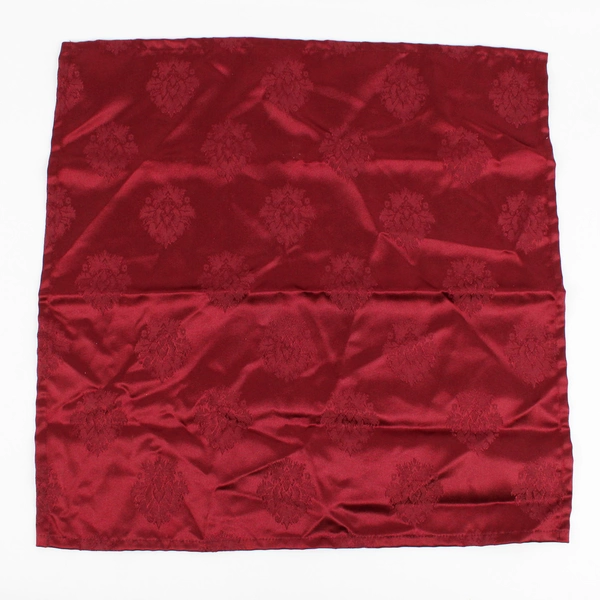 Lot Of 8 Matching Unbranded Square Red Burgundy Fabric Napkins 17.5" x 17.5"