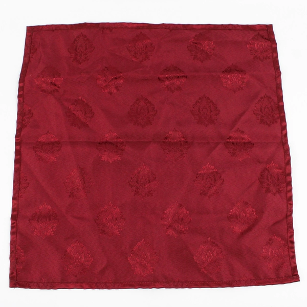 Lot Of 8 Matching Unbranded Square Red Burgundy Fabric Napkins 17.5" x 17.5"