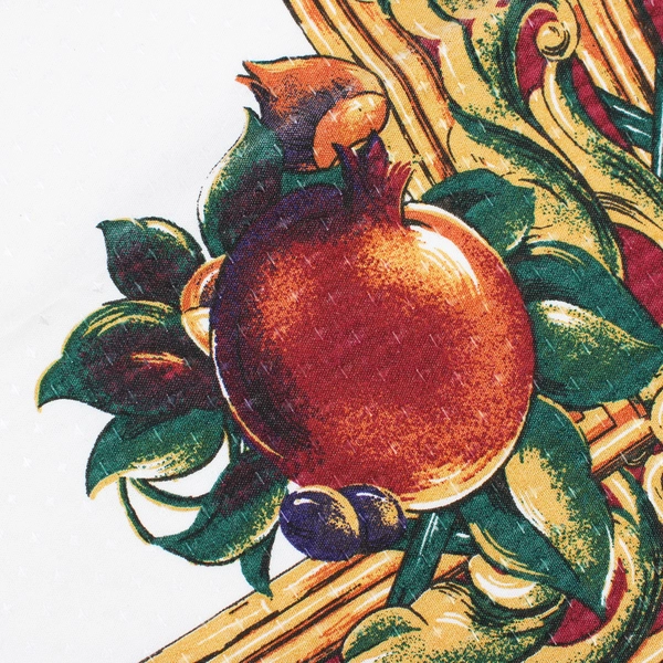 Lot Of 4 Matching Unbranded Pomegranate Pattern Burgundy Fabric Napkins 17"x16"