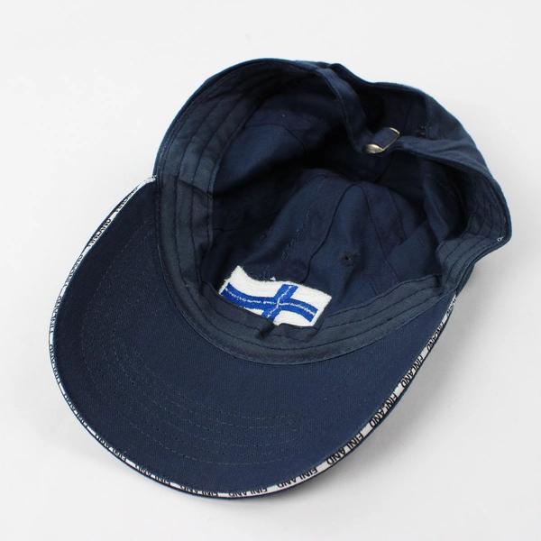 Suomi-Finland Embroidered Navy Blue Adult's Baseball Cap One Size