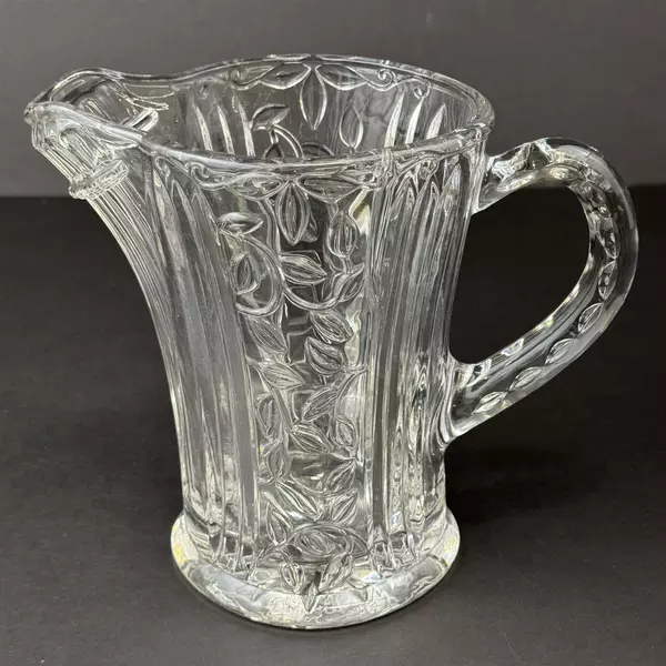 Gorham Garden Serenade Heavy Crystal Pitcher 8.5" Tall 44 oz