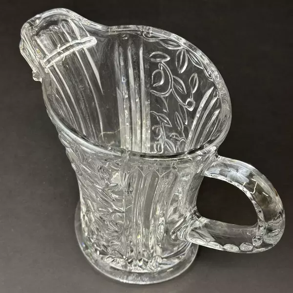 Gorham Garden Serenade Heavy Crystal Pitcher 8.5" Tall 44 oz