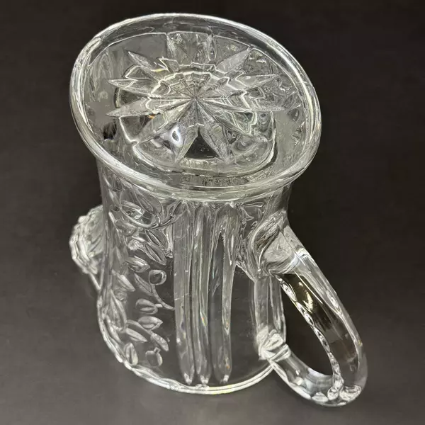 Gorham Garden Serenade Heavy Crystal Pitcher 8.5" Tall 44 oz