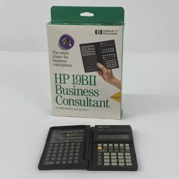 HP 19B II Business Consultant Calculator With Original Box No Manual Untested