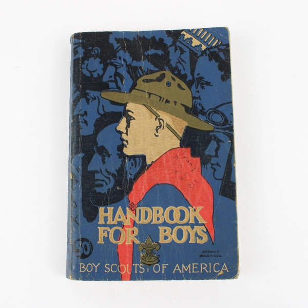 Vintage 1938 Boy Scouts Handbook For Boys Norman Rockwell Cover Illustrated