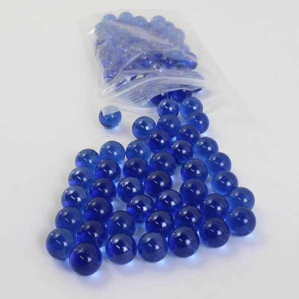 Lot Of 230 Aquarium Glass Stone Marble Shaped 150 Iridescent Clear/White 80 Blue