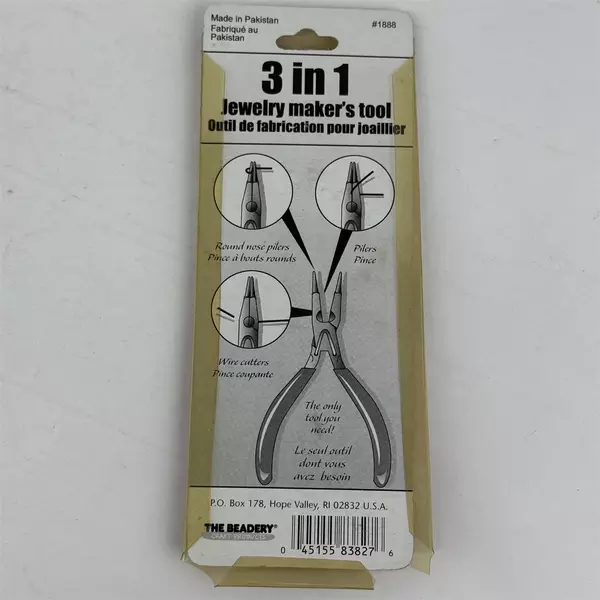 The Beadery 3 In 1 Jewelry Makers Tool With Original Packaging