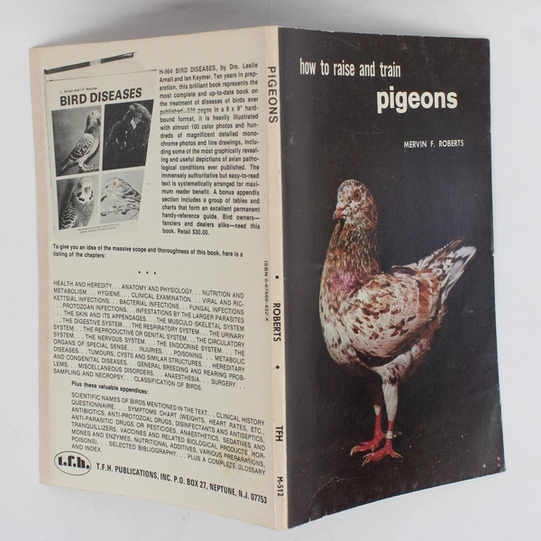 Vintage How to Raise and Train Pigeons by Mervin F Roberts 1962 Paperback