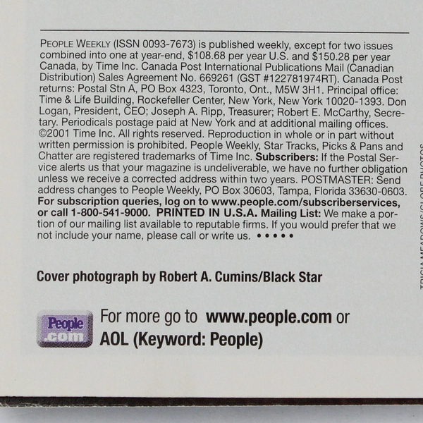 People Magazine Sept 11 2001 The Day That Shook America Sept 2001 Issue #13