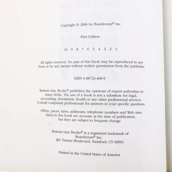 Bottom Line Year Book 2007 Hardcover