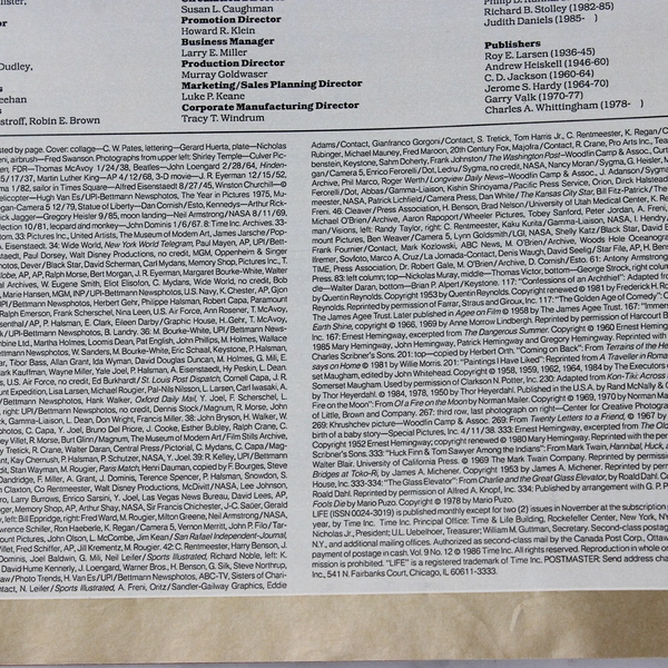 Life Magazine 50th Anniversary Issue Fall 1986 Special Anniversary Issue