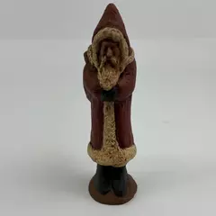 Rustic Old World Santa with His Toy Bag Resin Figurine, 6.5" Tall