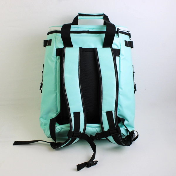 Koozie Olympus 24-Can Kooler Backpack Mint/Blue Embold Credit Union Print