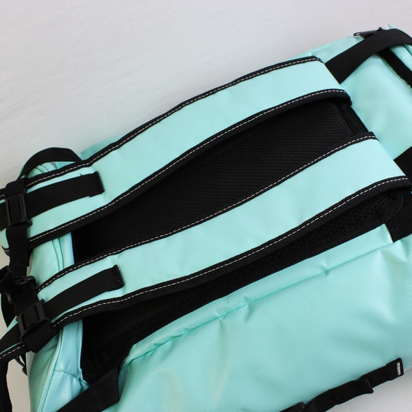 Koozie Olympus 24-Can Kooler Backpack Mint/Blue Embold Credit Union Print